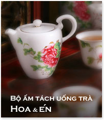 Bộ ấm sứ pha trà Olong