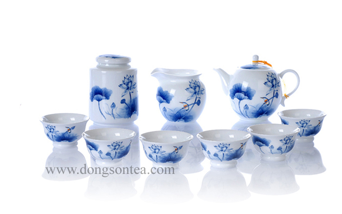 Lotus Tea Ware Set 9 Items