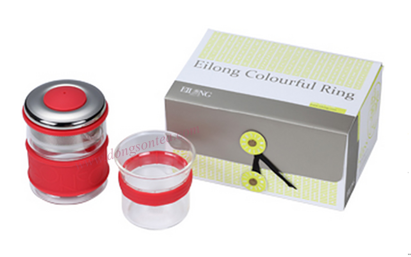 Colourful Ring Tea Ware Gift Set(Red)