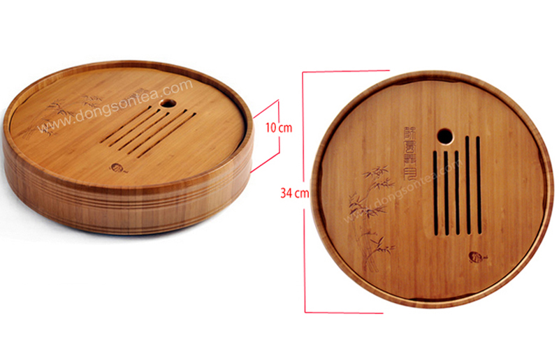 Disk Bamboo Tray Large