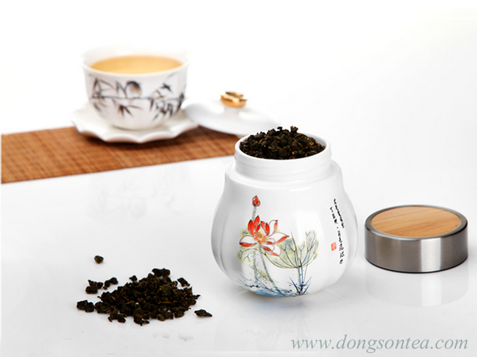 Hủ đựng trà hoa sen_Dongsontea